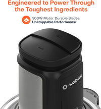 Nutricook - Choppi XL - Chopper - NC-CH1200 - Meal Prep - Black - 2 Years Warranty - 1 Glass Bowl