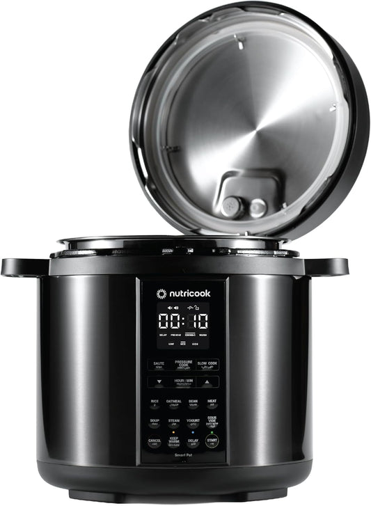 Nutricook - Smart Pot 2 - 6L - Multicooker - NC-SP204K - Versatile Cooking - Matt Black - 2 Years Warranty