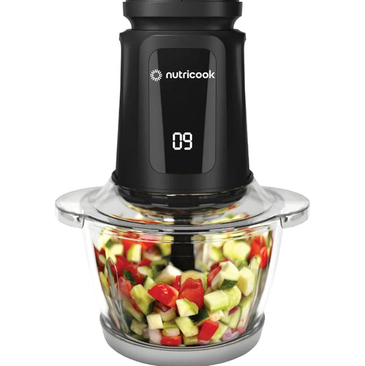 Nutricook - Choppi XL - Chopper - NC-CH1200 - Meal Prep - Black - 2 Years Warranty - 1 Glass Bowl