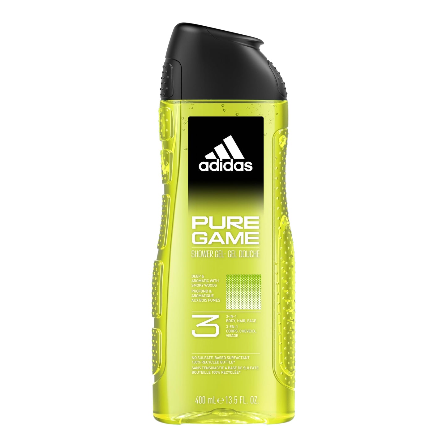 Adidas - Shower Gel - Pure Game - Relaxing Face - Hair & Body - 400ml