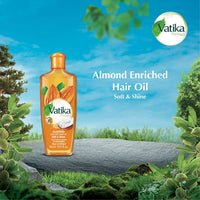 Dabur - Vatika - Naturals Enriched Hair Oil - Almond - 200 ML - 6 Bottles