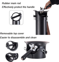 Coffee Cartel - MHW3 Bomber - Coffee Knock Box-7.4L - Black, Metal - GB5449
