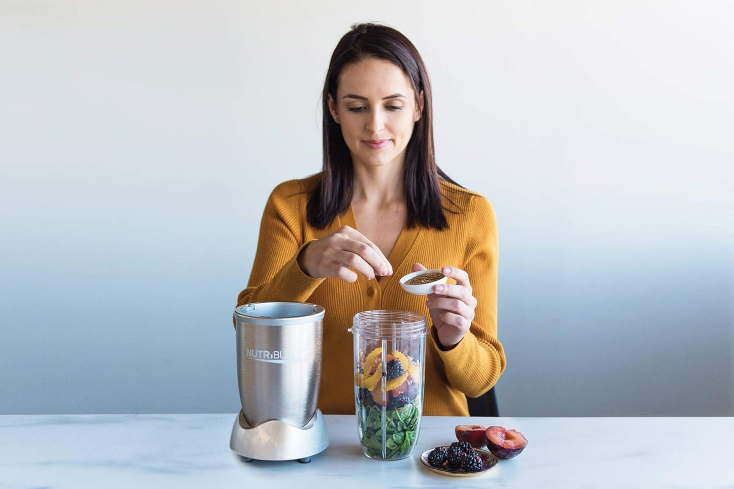 Nutribullet - Personal Blender - NB9-1212 - High Power Blending - Champaign - 1 Year Warranty