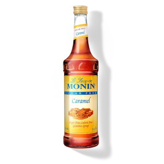Monin - Caramel Syrup - Sugar Free - 1 Liter - Le Sirop De Monin
