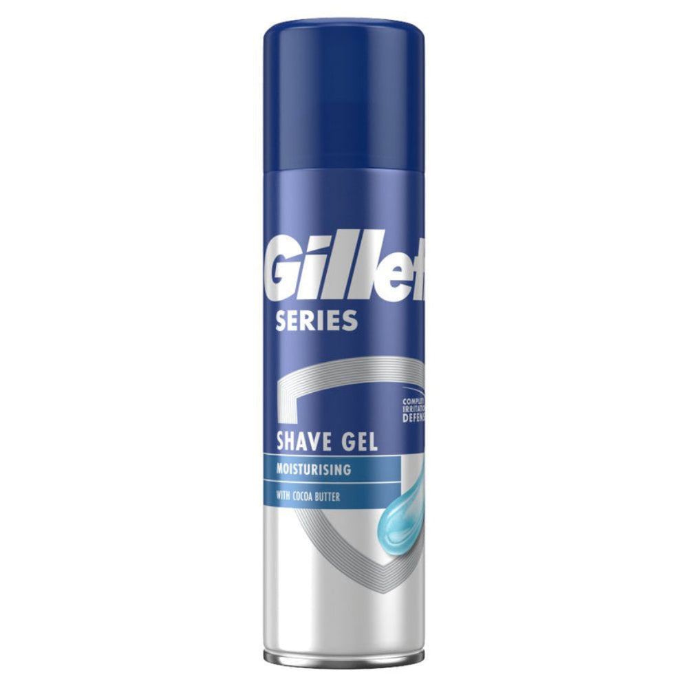 Gillette SERIES - SHAVE GEL - MOISTURISING with COCOA BUTTER- (1X6) 200ml