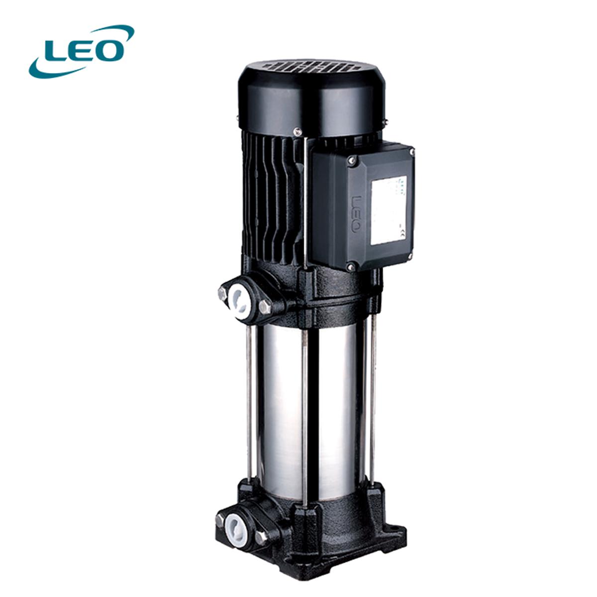 LEO - EVS-4-6 - 3000 W - 4 HP -  Vertical Multistage Booster  - HIGH PRESSURE Pump - SIZE 1" X 1" - THREE PHASE - European STANDARD