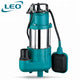 LEO - XSP-8-7-0.18I - 180 W - 0.25 HP - SMALL & EFFICENT Sewage Submersible Pump With FLOAT SWITCH FOR AUTOMATIC OPERATION - European STANDARD