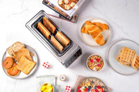 Nutricook - Toasti - Smart Toaster With Touch Screen - Essential - NC-TS401 - Family Breakfast - Aluminium Silver - 2 Years Warranty - 4 Slice Digital Toastie