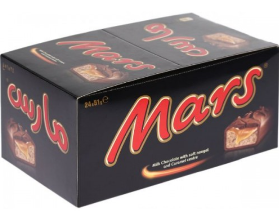 Mars - Chocolate Bar - 40 GM - Full Size Milk Chocolate Mars - 24 count