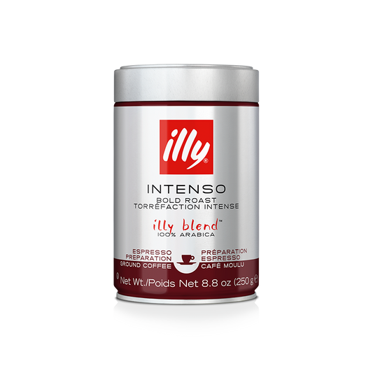 Illy - Intenso - Ground Espresso - 250g - Ground Coffee - Dark Roast - Full Bodied