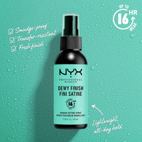 NYX - Professional Makeup - Makeup Setting Spray - Dewy Finish (Fini Satine) - 60ml