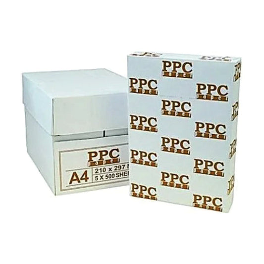 PPC - 70 GSM - A4 Printing Paper - Box (500 Sheets - (Ream) x 5 Count)