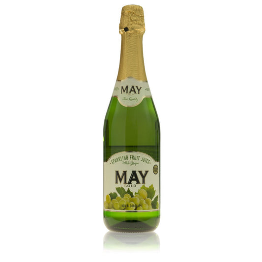May Gold Sparkling Fruit Juice, White Grapes Juice, 750 ML