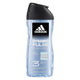 Adidas - Shower Gel - Dynamic Pulse -  Vivifying - Fresh & Woody - 3in1 - Body Hair & Face - 250ml