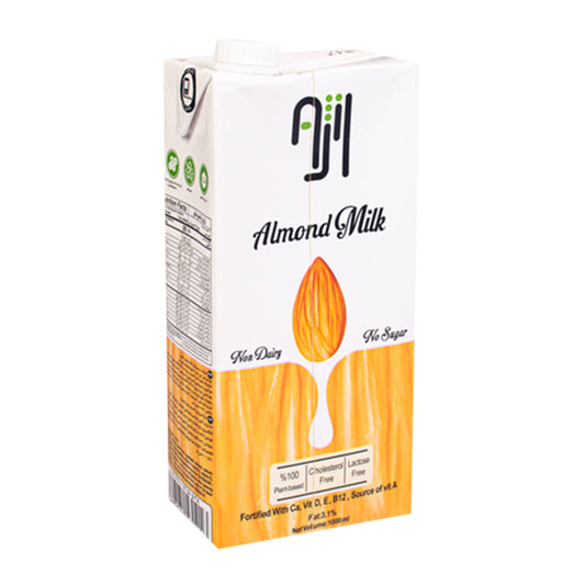 Ajil (آژیل) - Sugar Free - Almond Milk - 1 liter - شیر بادام بدون شکر آژیل 1 لیتری