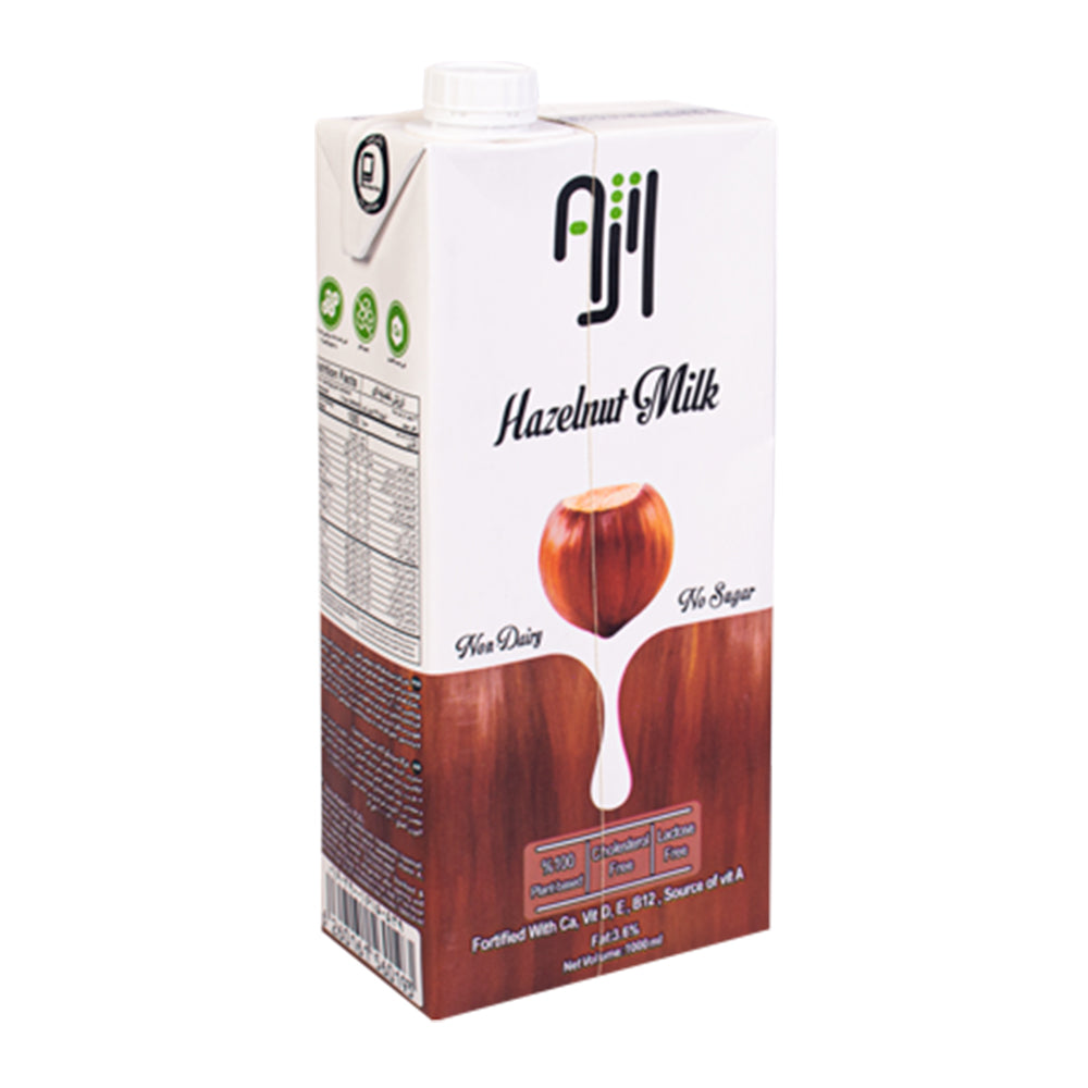 Ajil (آژیل) - Sugar Free - Hazelnut Milk - 1 liter - شیر فندق بدون قند آژیل