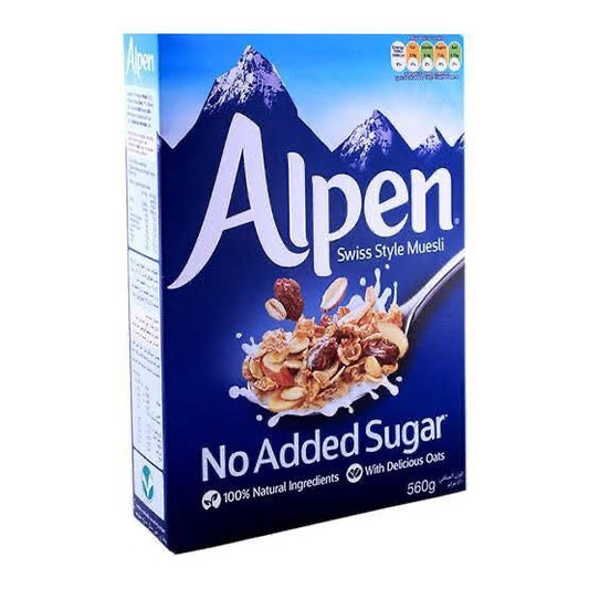 Alpen - Original Muesli - Swiss Style Muesli - Breakfast Cereal - No Added Sugar- 560 gm