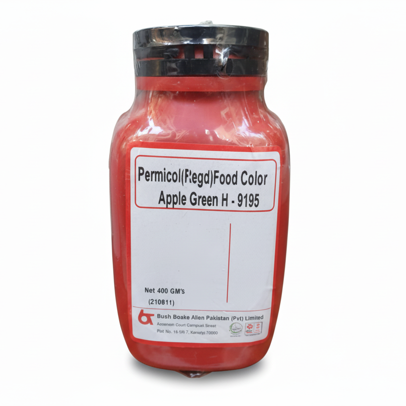 Bush Boake Allen - Apple Green H9195 -Water Soluble Permitted Food Colour - 400g