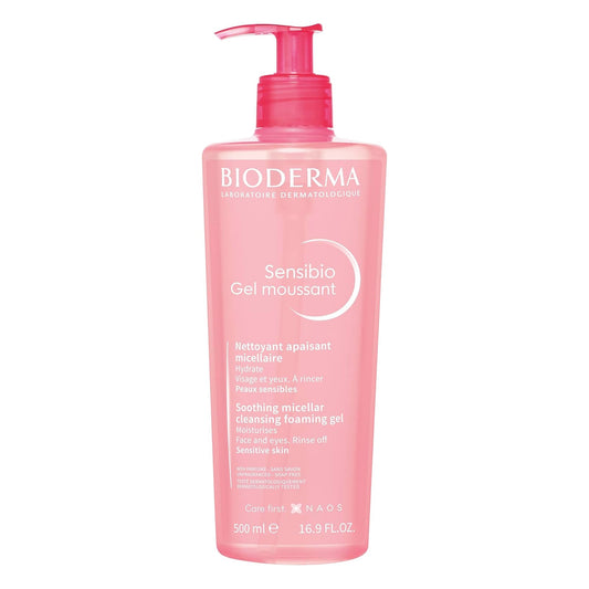 BIODERMA - Sensibio Gel Moussant - Soothing Micellar Cleansing Gel - 500ML