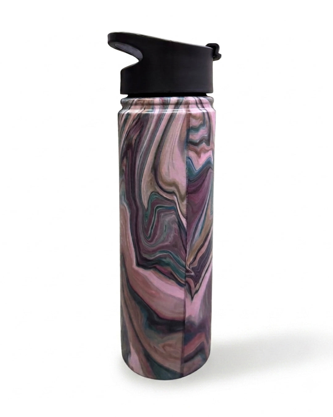 Multi-Color Marble Pattern Insulated Sports Water Bottle - 500ml