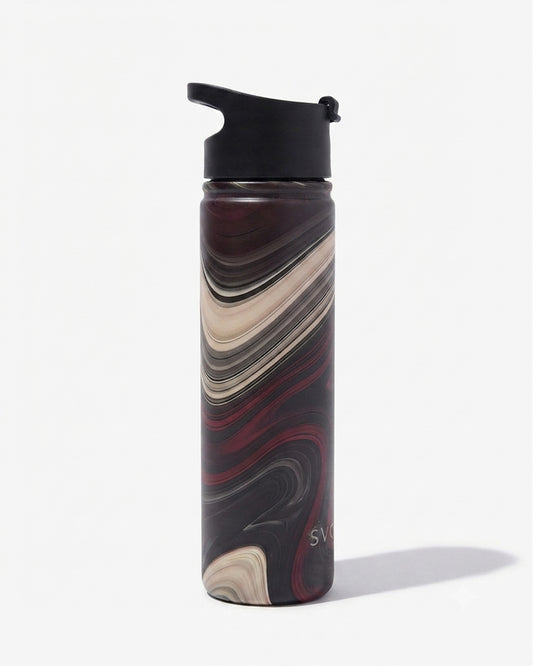 Marble Pattern Insulated Sports Water Bottle - 500ml