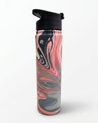 Abstract Marble Pattern Insulated Sports Water Bottle - 500ml