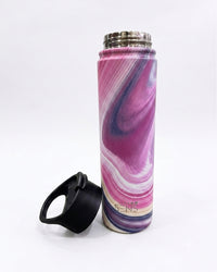 Pink Marble Pattern Insulated Sports Water Bottle - 500ml