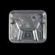 JB - PaperMarket - 4-Compartment - White Base - Bento Box - Lunch Plastic Tray & 4 Containers with Lid - 10 Pcs