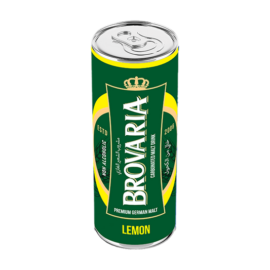 Brovaria - Lemon Flavor - Malt - Non-Alcohol - 250 ML - 24 Cans