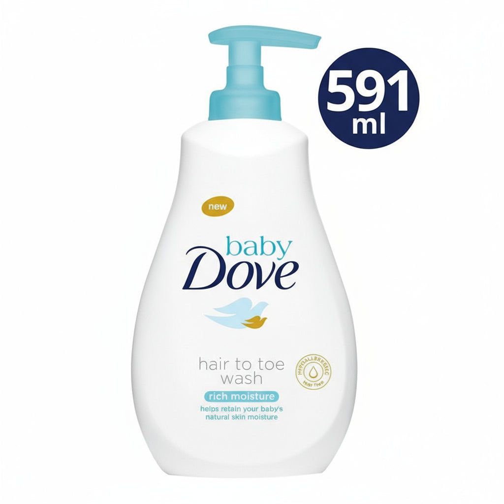 BABY DOVE - Hair to Toe Baby Wash - Rich Moisture - 591ml
