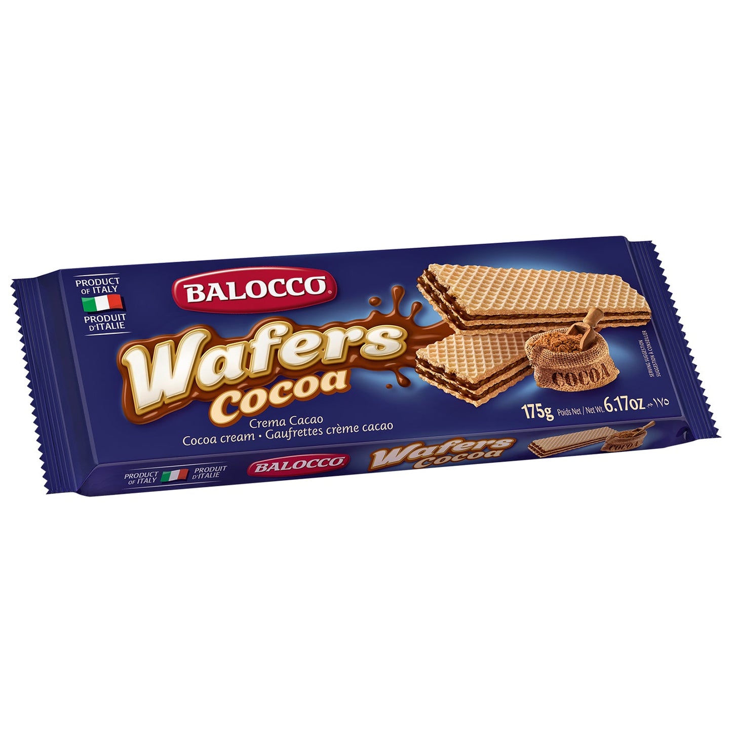 Balocco - Wafers - Cocoa - 175g - 12-Pack Carton