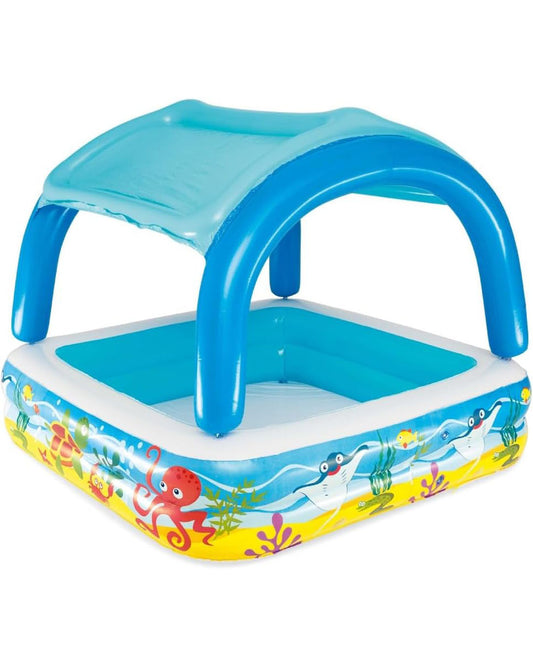 Beach Buddy Shaded Play Pool (55 x 55 x 45/1.40m x 1.40m x 1.14m)
