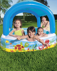 Beach Buddy Shaded Play Pool (55 x 55 x 45/1.40m x 1.40m x 1.14m)