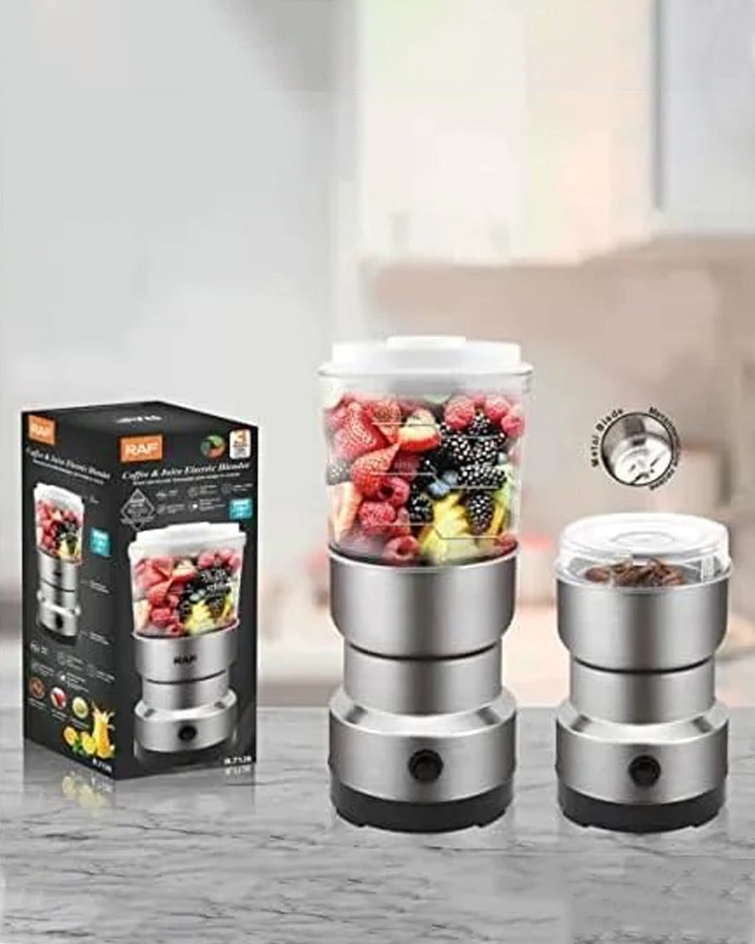 RAF 2-in-1 Electric Coffee & Juice Blender