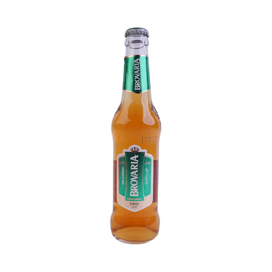 Brovaria - Peach Flavor - Malt - Non-Alcohol - 300 ML - 12 Bottles (1 Pack)