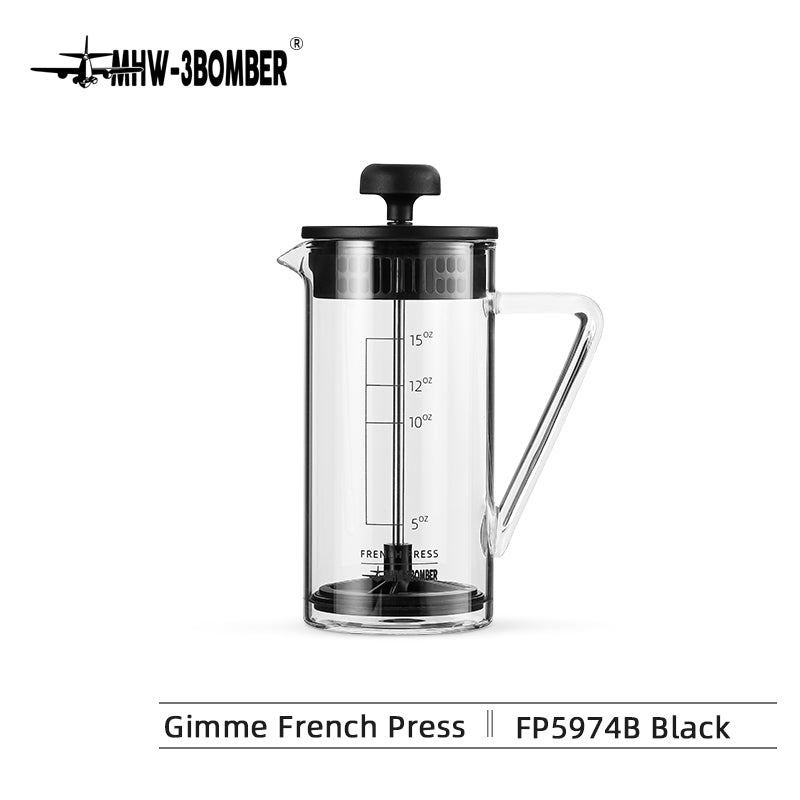 Coffee Cartel - MHW3 Bomber - Gimme French Press - 450ml - Glass - FP5974B