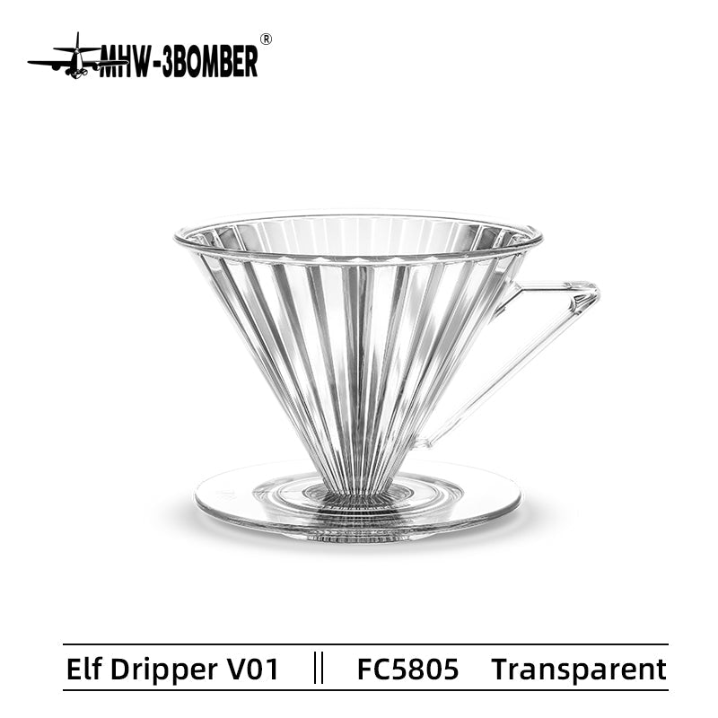 Coffee Cartel - MHW3 Bomber - Elf Dripper-1-2 Persons - Transparent, Glass - FC5805
