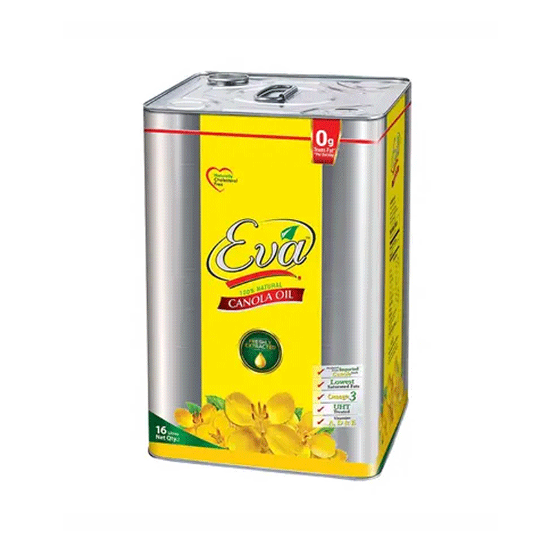 EVA - Canola Cooking Oil - 16 Liters - Tin Can
