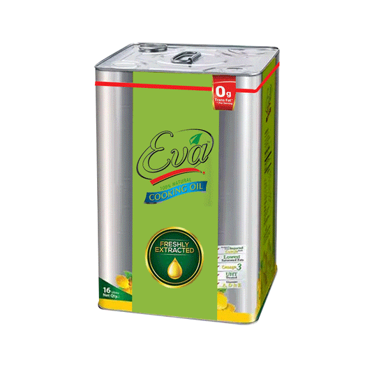 EVA - Sunflower Cooking Oil - 16 Liters - Tin Can