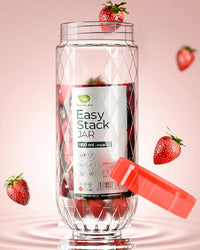 Easy Stack Jar Pack of 2 Large - (1300ml)