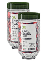 Easy Stack Jar Pack of 2 Medium- (850ml)