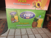 Euro Drink - Instant Powdered Drink - 5 Flavors Available - 24x24x9 gm sachets