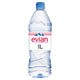 Evian - Natural Spring Water - 1000 ml (1L) X8 - Plastic Bottles