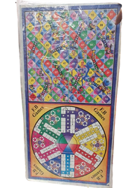 Giant Ludo Game - 24 x 24 inch -  Ludo Board Game + 4 Games