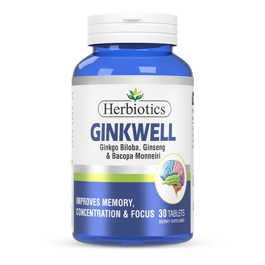 Herbiotics - Ginkwell - Supplement - Standard Pack - Memory Support