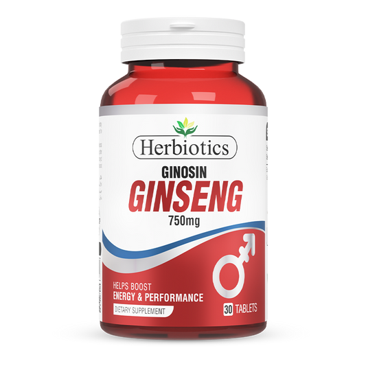 Herbiotics - Ginosin - Supplement - 750MG - Ginseng Focus