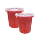 Handy Food Storage Container 2 pc set red - Large 16 liter