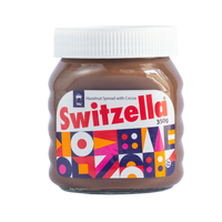 Taj Confectionary - SWITZELLA - Hazelnut Spread With Cocoa - 350 GM - Glass Bottle