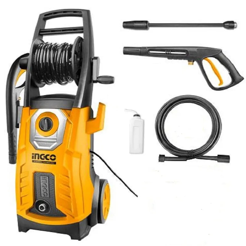 INGCO - 180 Bar - 2800 Watt - Induction Motor High Pressure Washer With Accessories (HPWR28008)