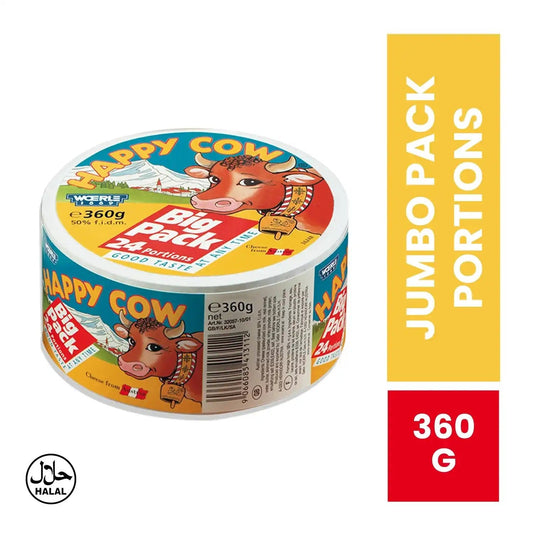 Happy Cow - Triangle Processed Cheese - 24Pcs - 360 gm